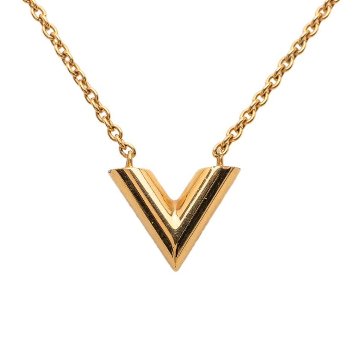 Essential V Pendant Necklace Gold