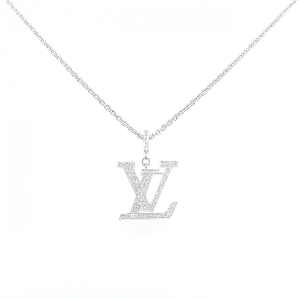 Pendant Necklace 18K White Gold with Diamond