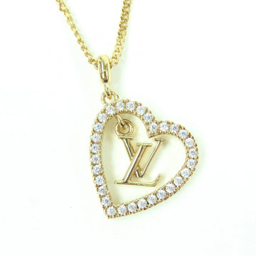 Pendant Necklace Gold With Rhinestone