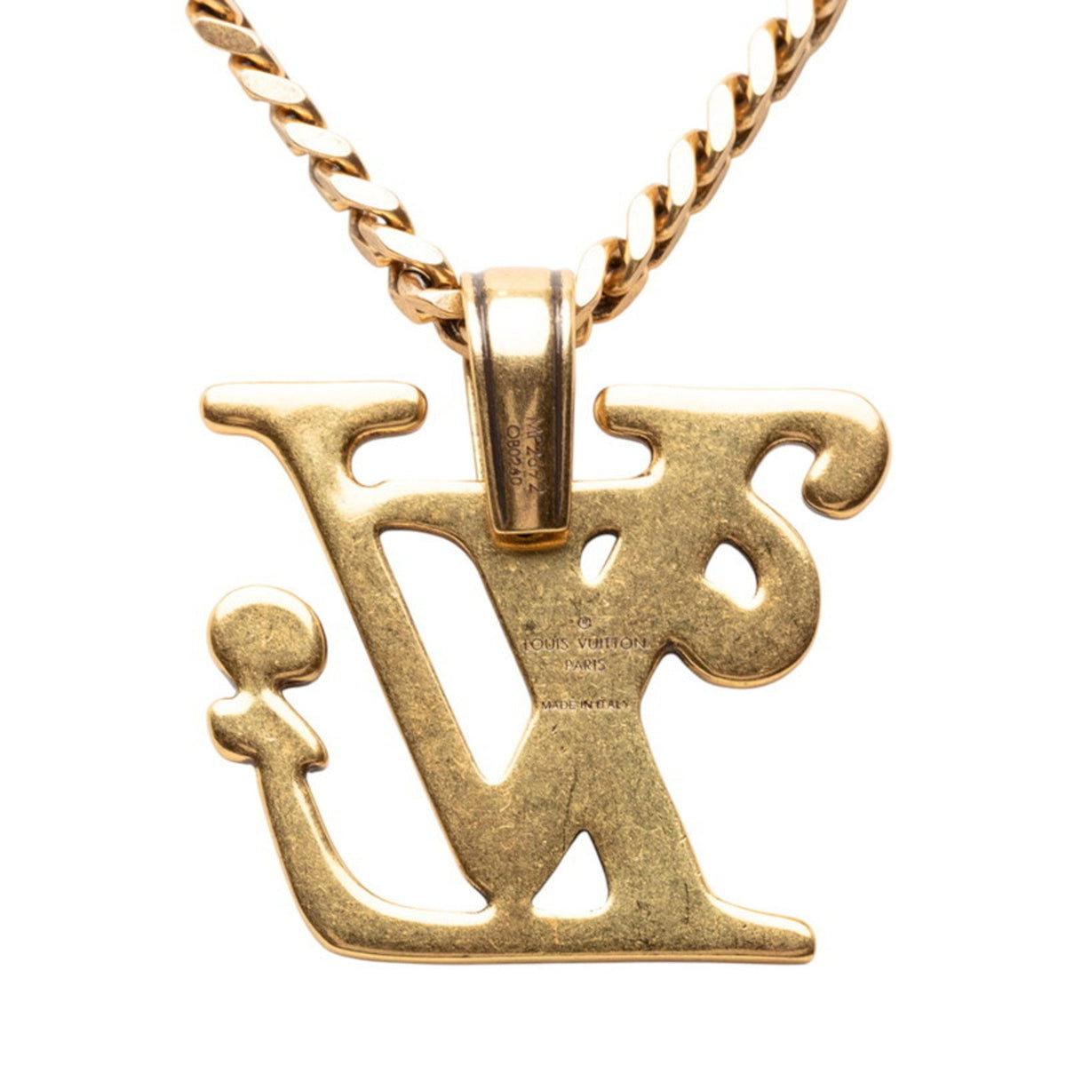 Collier Squared Pendant Necklace Gold