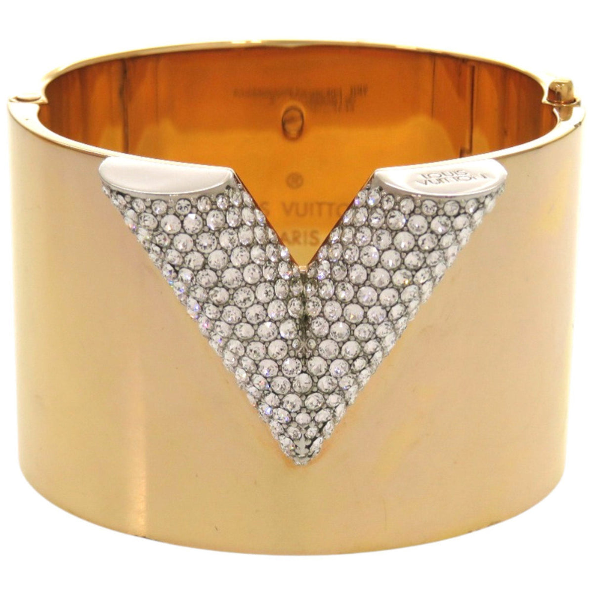 Bangle Gold And Rhinestone Bracelet