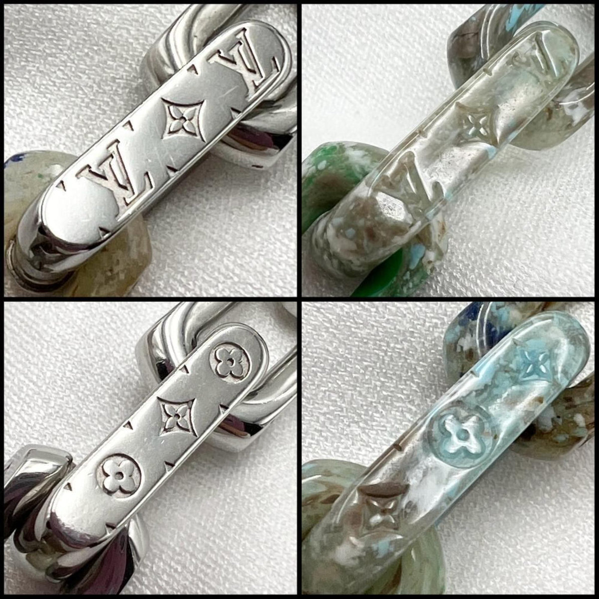 Pendant Necklace Metal and Plastic