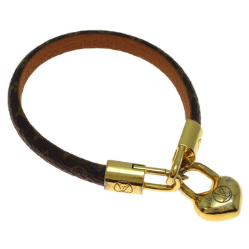 Monogram Bracelet Metal and Monogram Brown