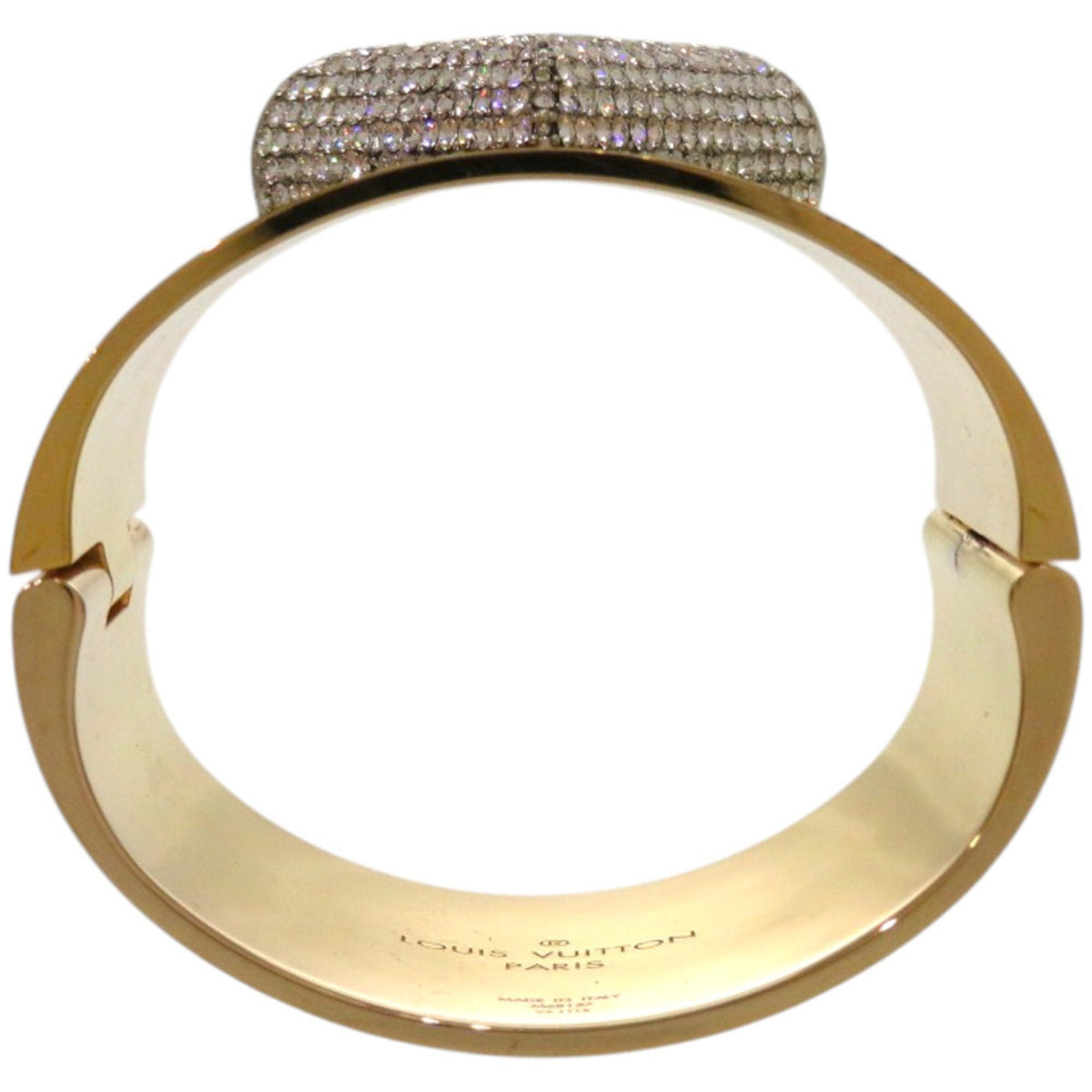 Bangle Gold And Rhinestone Bracelet