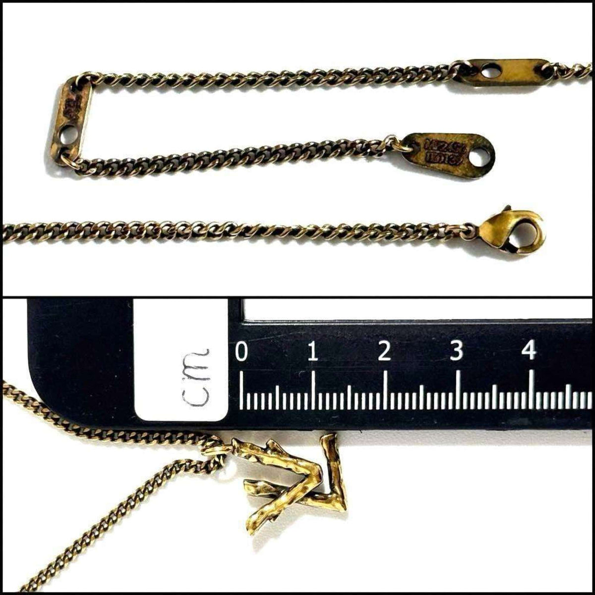 Twig Pendant Necklace Metal