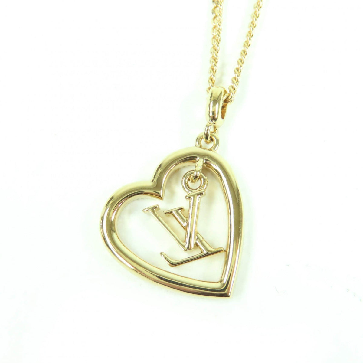 Pendant Necklace Gold With Rhinestone