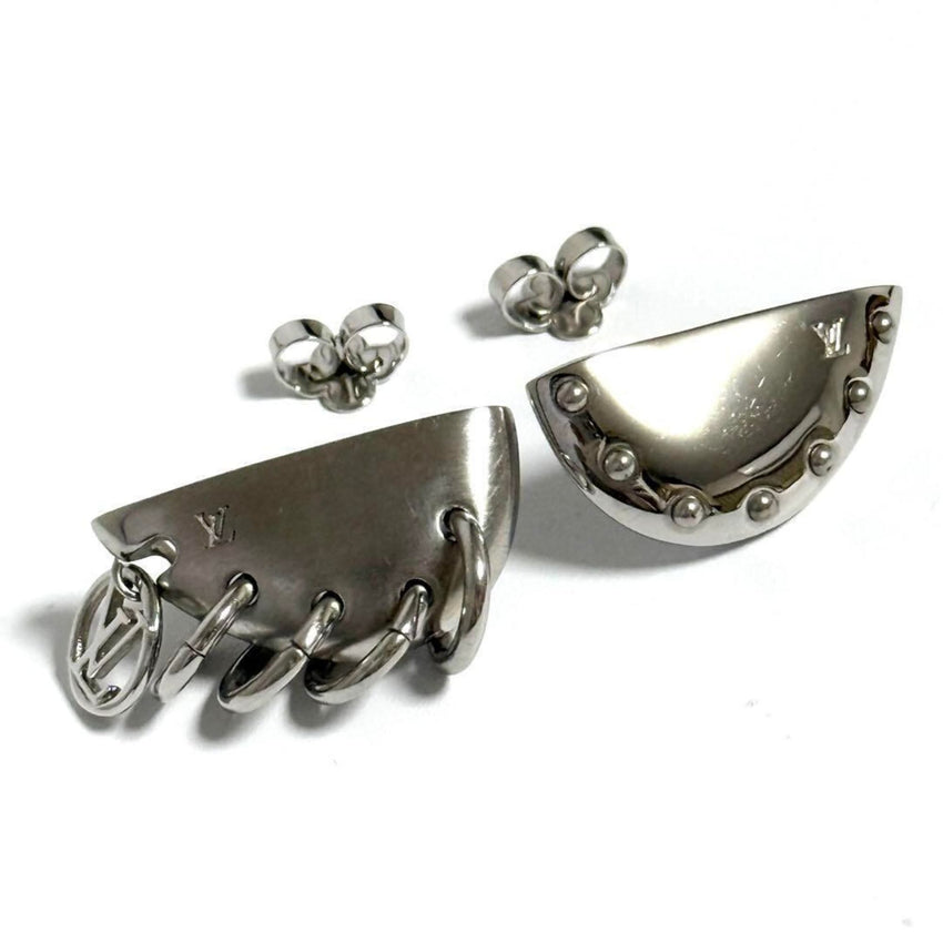 Earrings Silver Metal