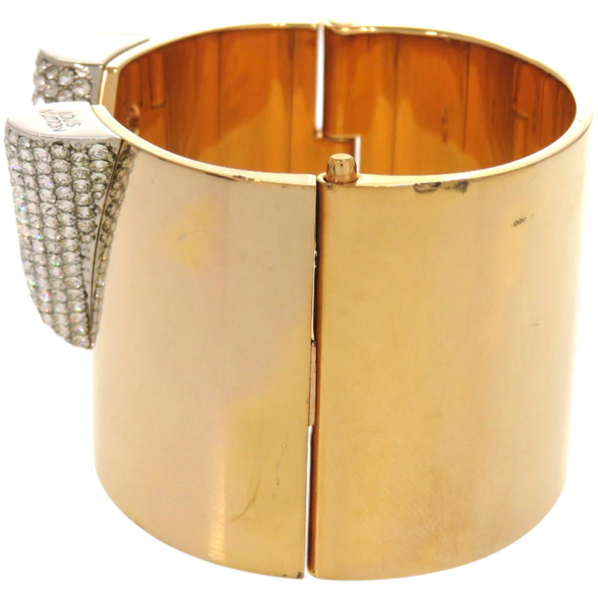 Bangle Gold And Rhinestone Bracelet