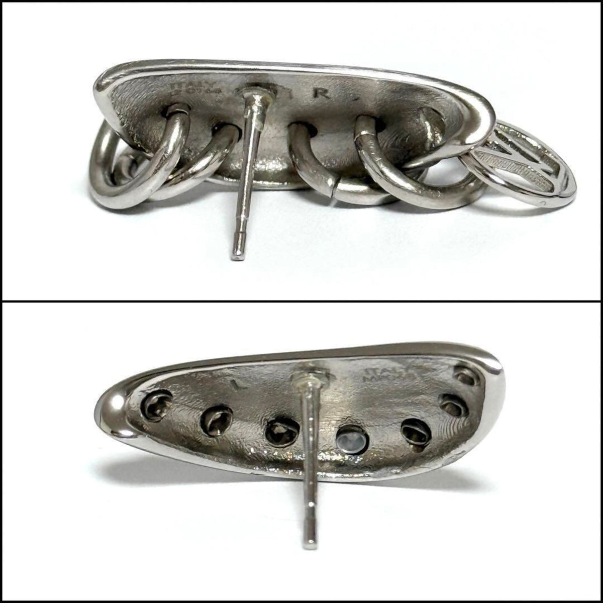 Earrings Silver Metal