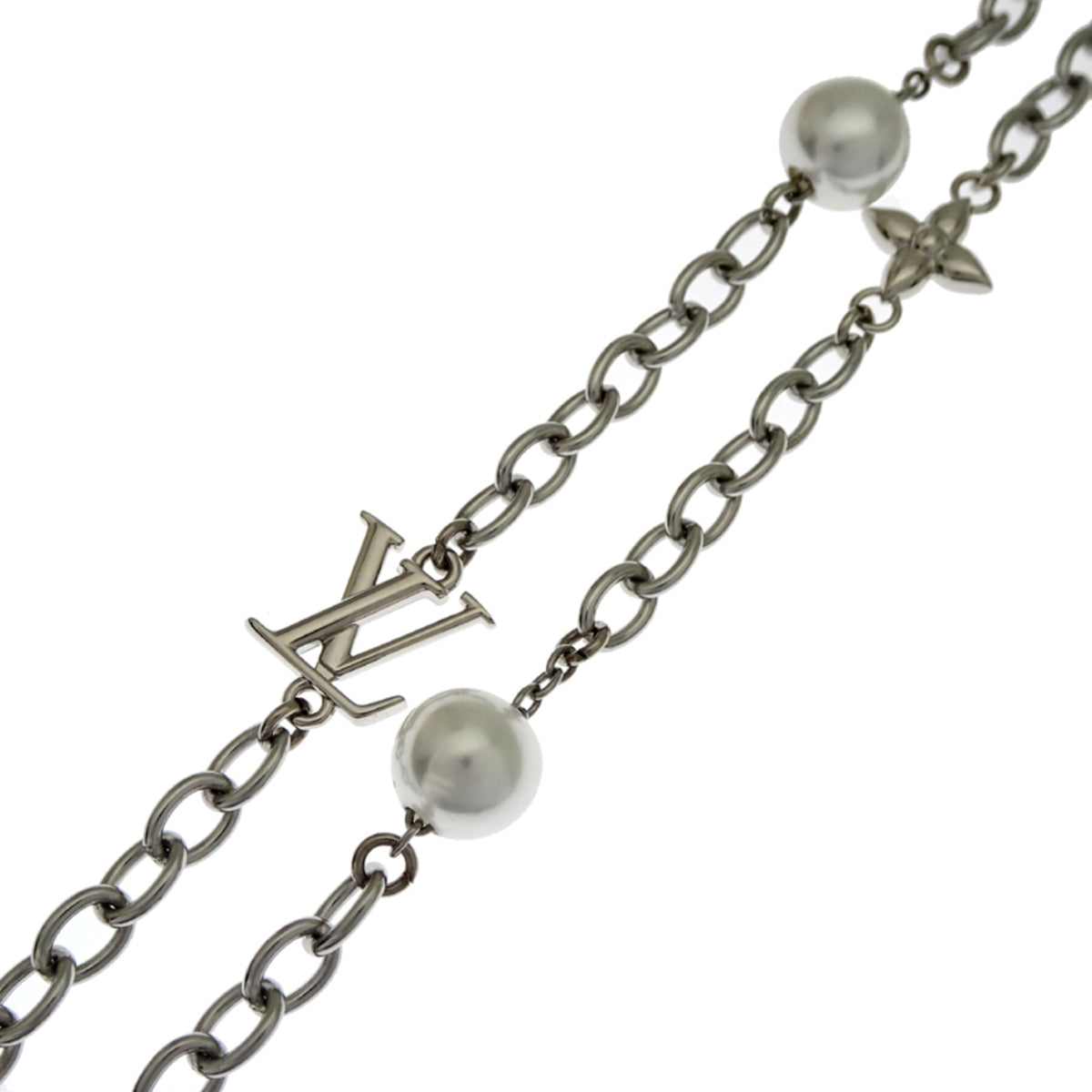Charm Leather and Metal Black and Silver Handbag Charm