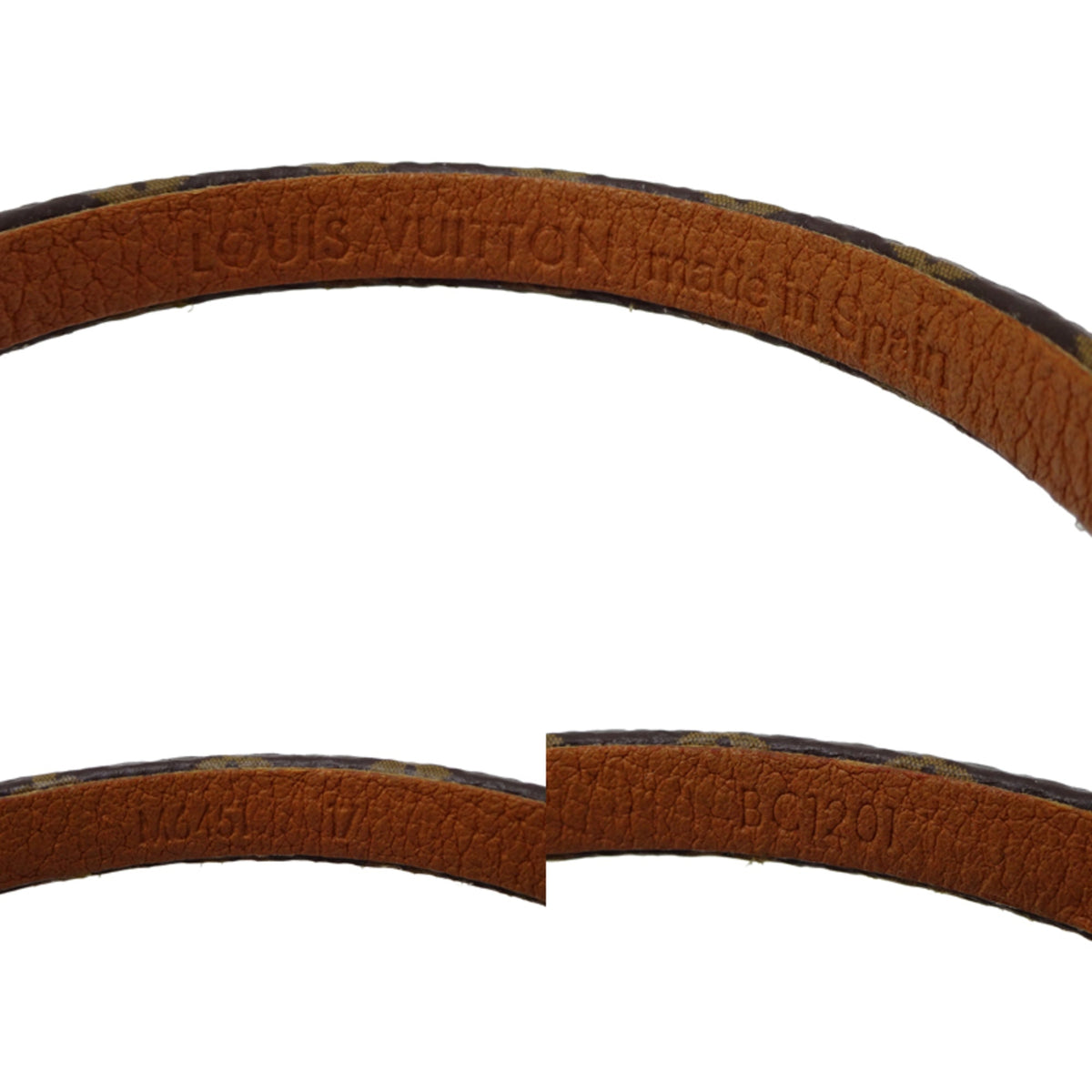 Monogram Bracelet Metal and Monogram Brown