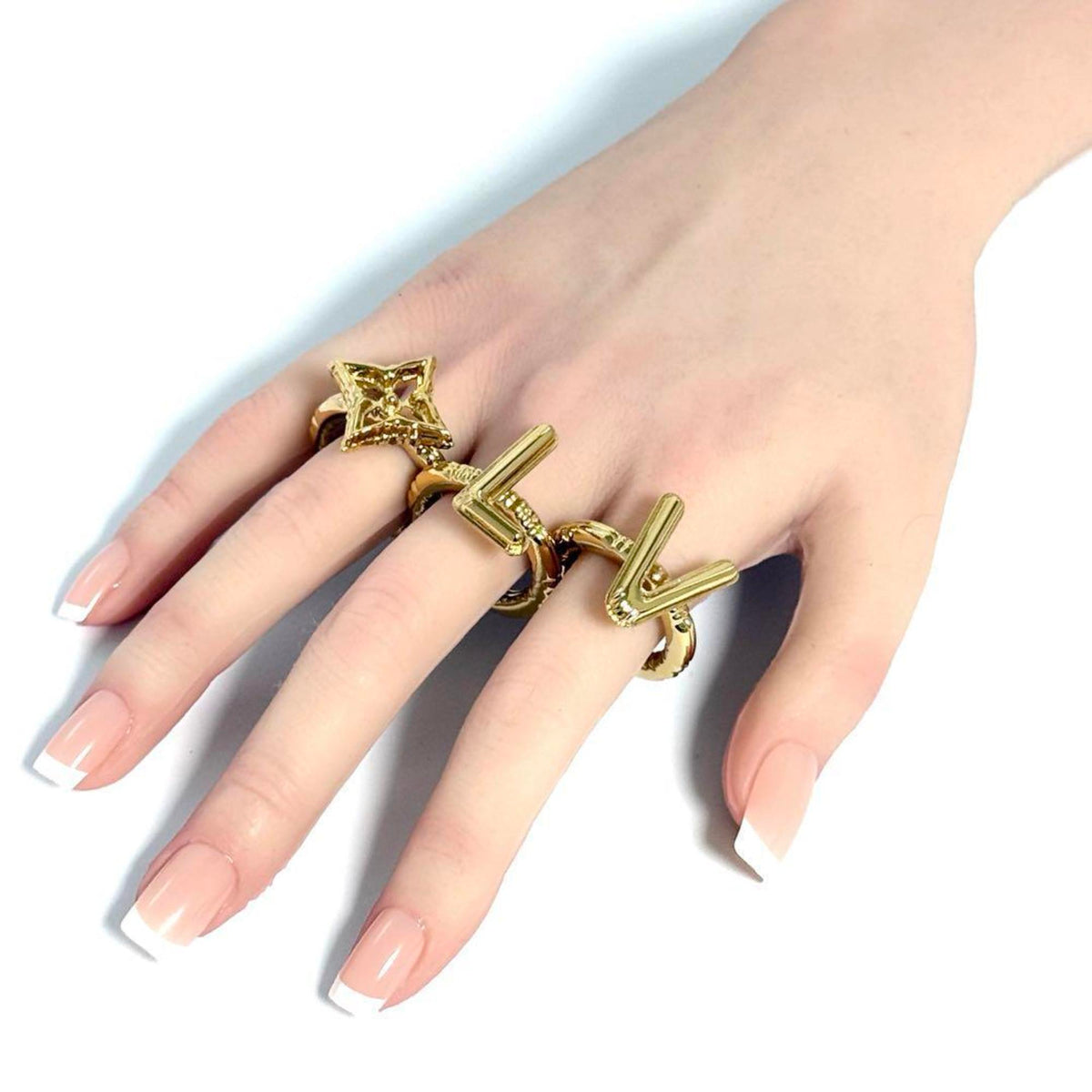 Balloon Ring Set Of 3 Metal