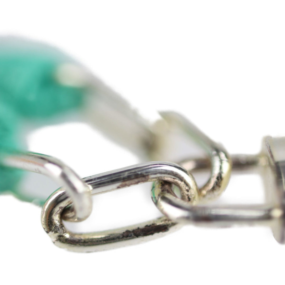 Lockit Bracelet Sterling Silver Green Padlock