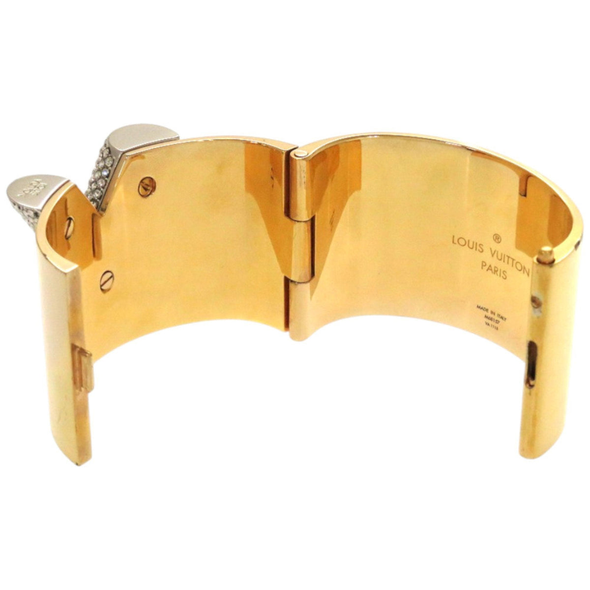 Bangle Gold And Rhinestone Bracelet