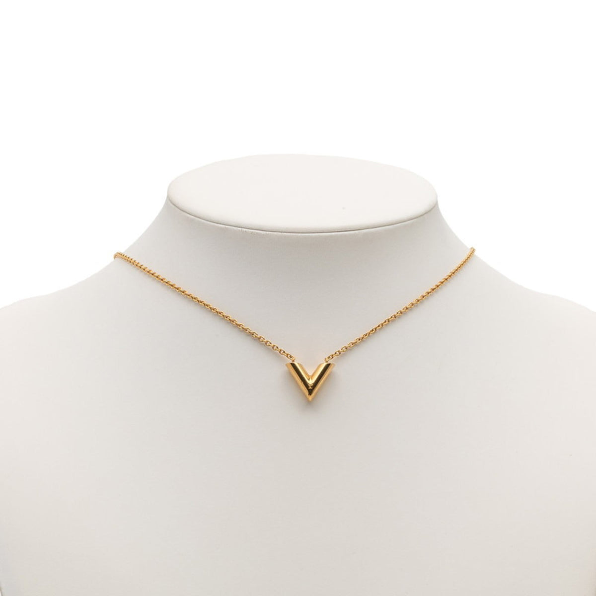 Essential V Pendant Necklace Gold