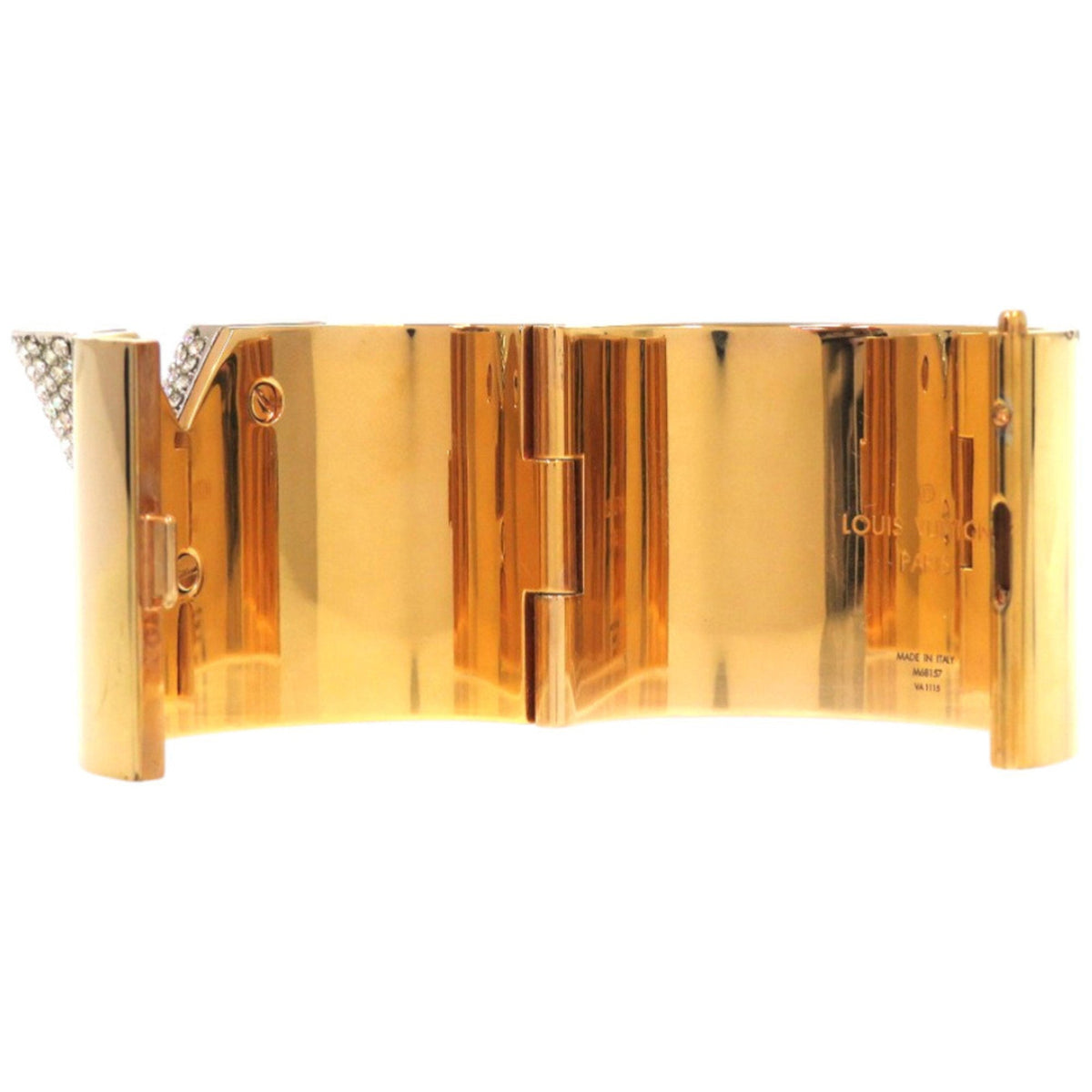 Bangle Gold And Rhinestone Bracelet