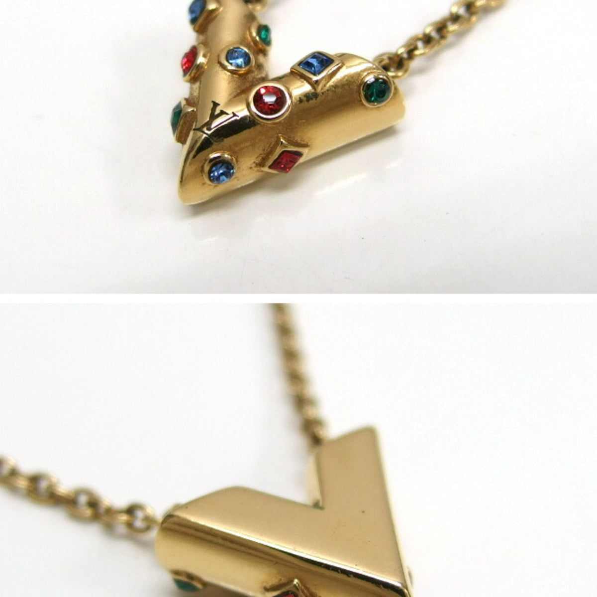 Pendant Necklace Gold Metal