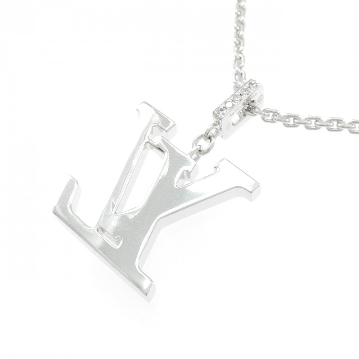 Pendant Necklace 18K White Gold with Diamond