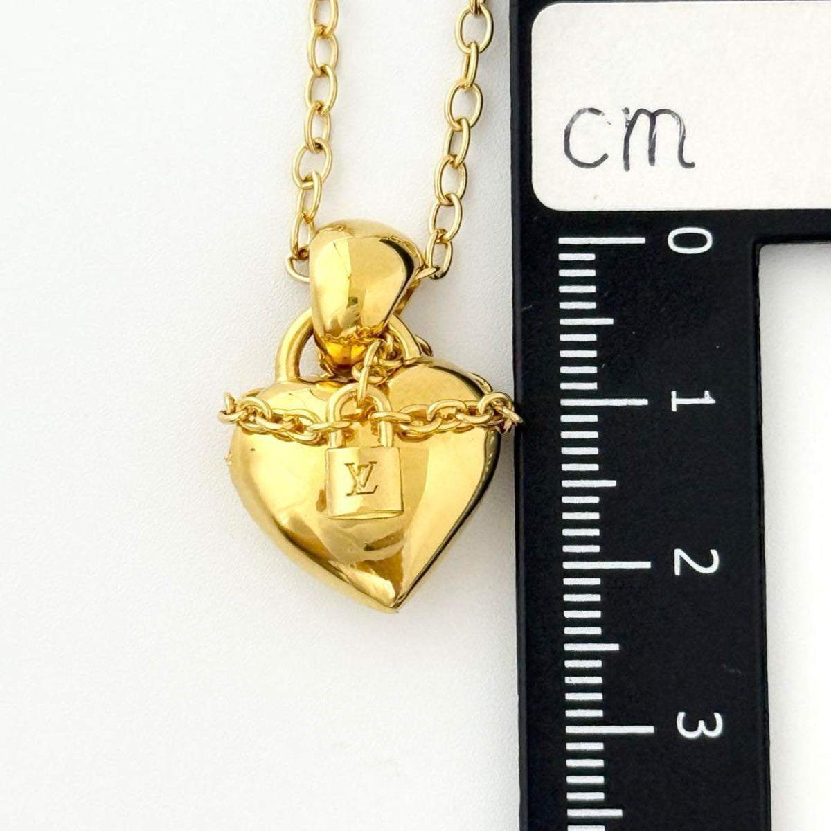 Love Lock Heart Pendant Necklace Metal