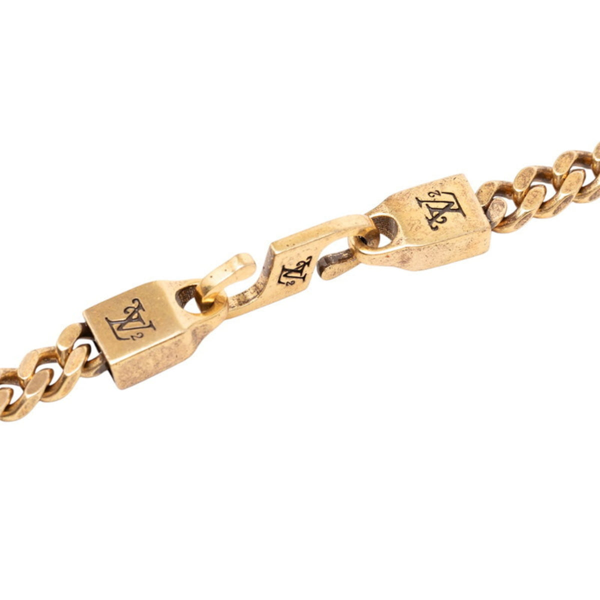 Collier Squared Pendant Necklace Gold