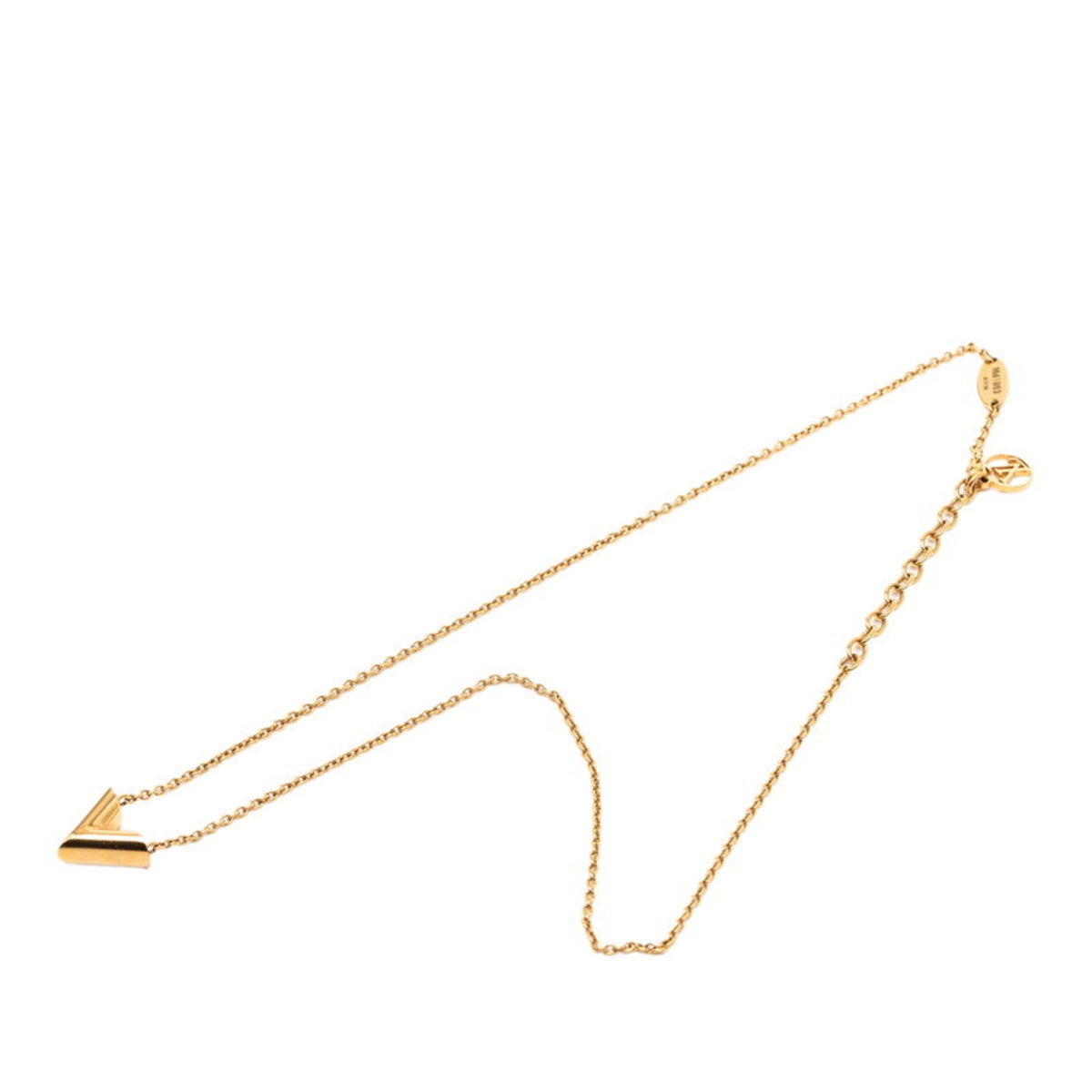 Essential V Pendant Necklace Gold