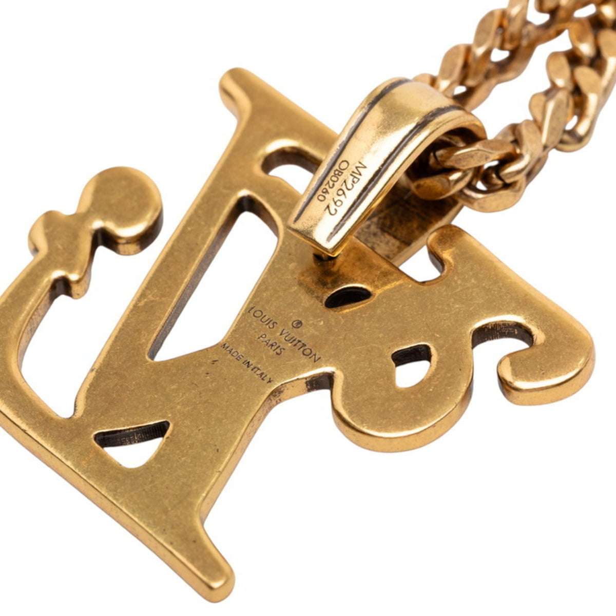 Collier Squared Pendant Necklace Gold
