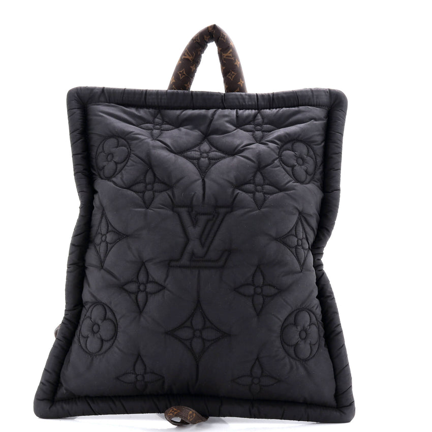 Pillow Backpack Monogram Quilted Econyl Nylon