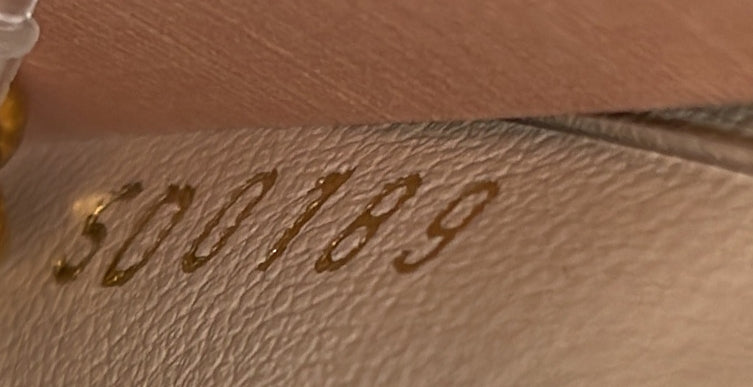 Double Zip Pochette Monogram Empreinte Leather