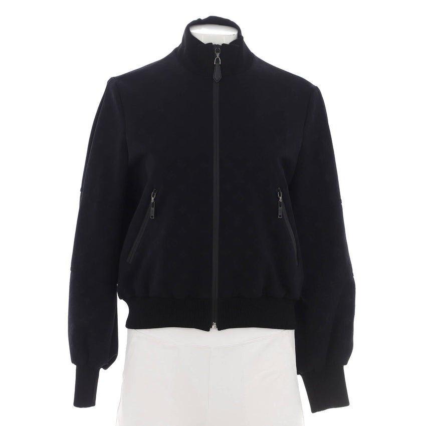 Women's Zip Up Jacket Embossed Polyamide Blend