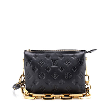 Coussin Bag Monogram Embossed Lambskin BB
