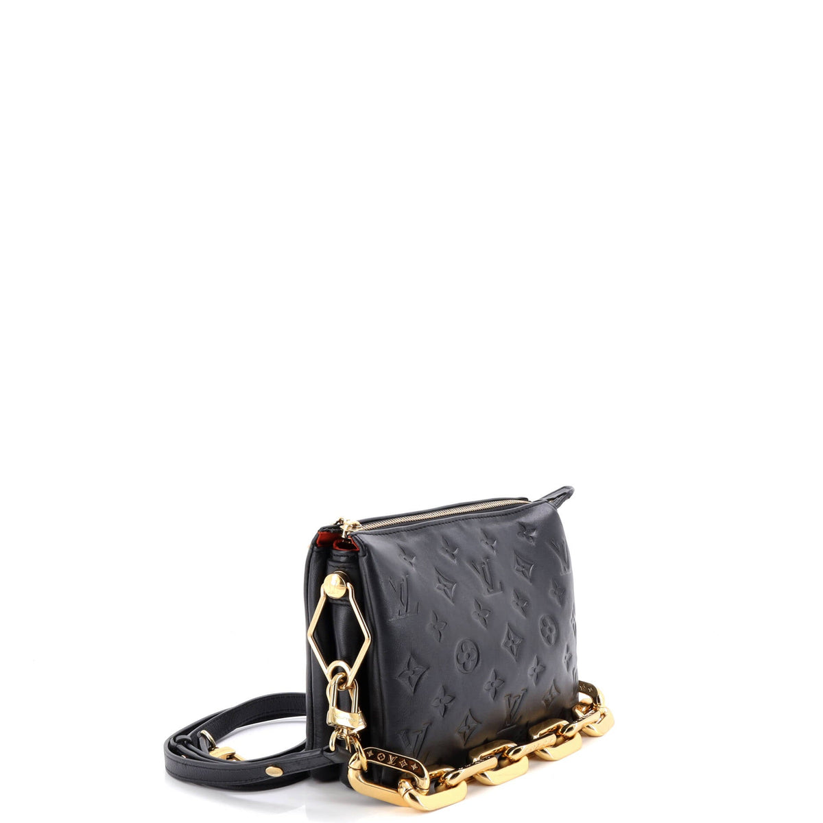 Coussin Bag Monogram Embossed Lambskin BB