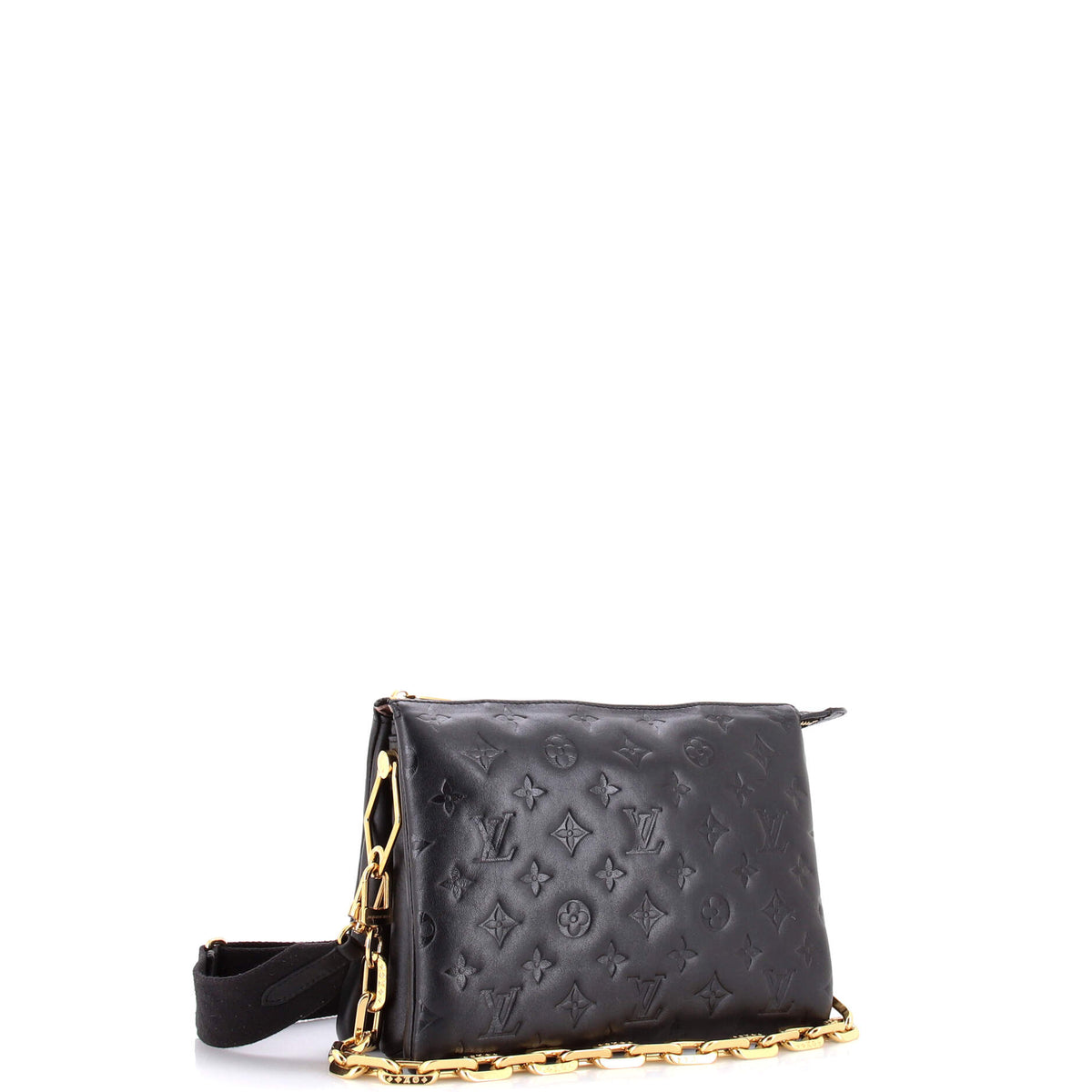 Coussin Bag Monogram Embossed Lambskin PM