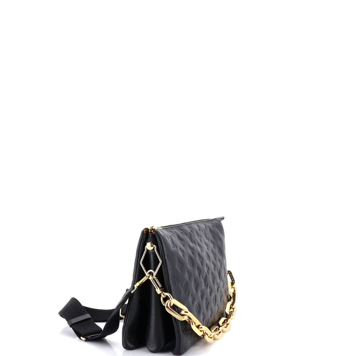 Coussin Bag Monogram Embossed Lambskin MM