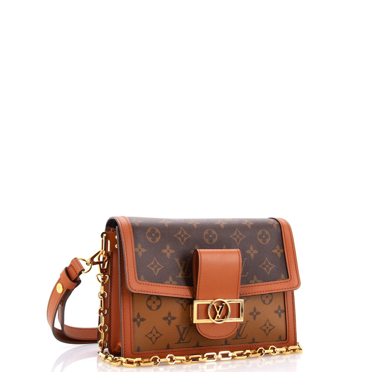 Dauphine Shoulder Bag Reverse Monogram Canvas MM