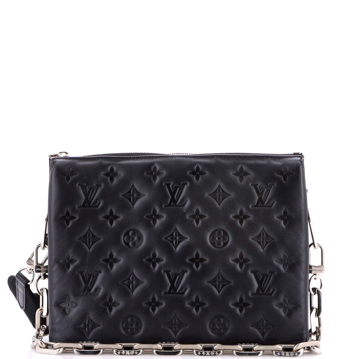 Coussin Bag Monogram Embossed Lambskin PM