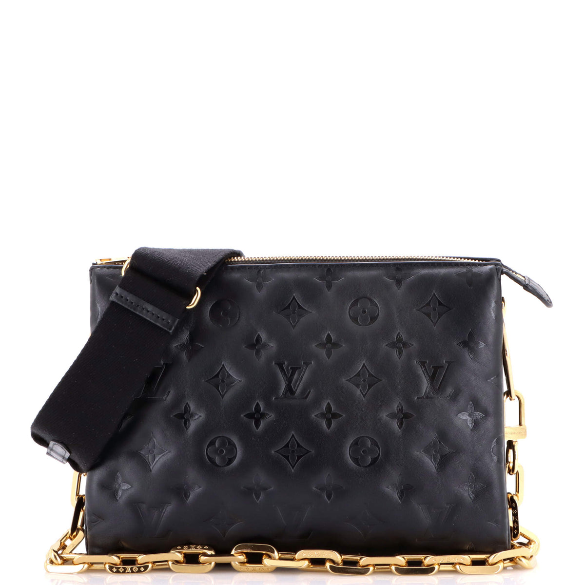 Coussin Bag Monogram Embossed Lambskin PM