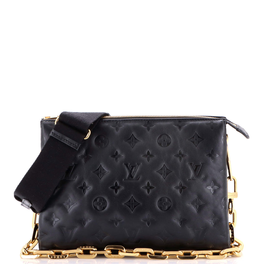Coussin Bag Monogram Embossed Lambskin PM