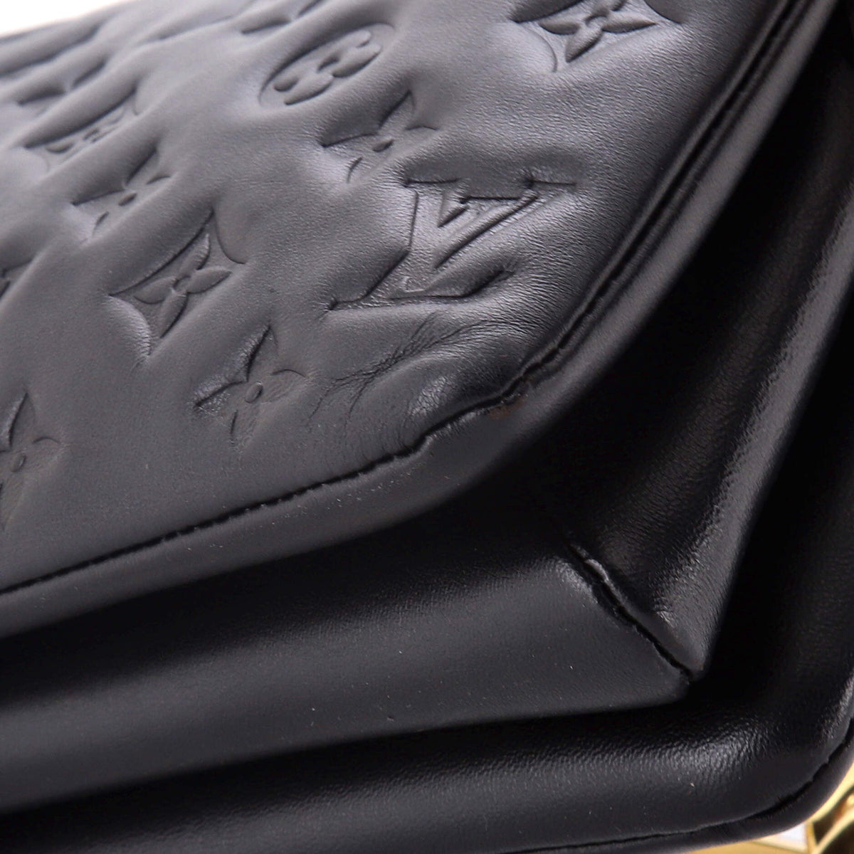 Coussin Bag Monogram Embossed Lambskin BB