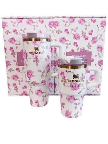 Stanley x LoveShackFancy Ribbon Rosa 40oz Quencher Authentic