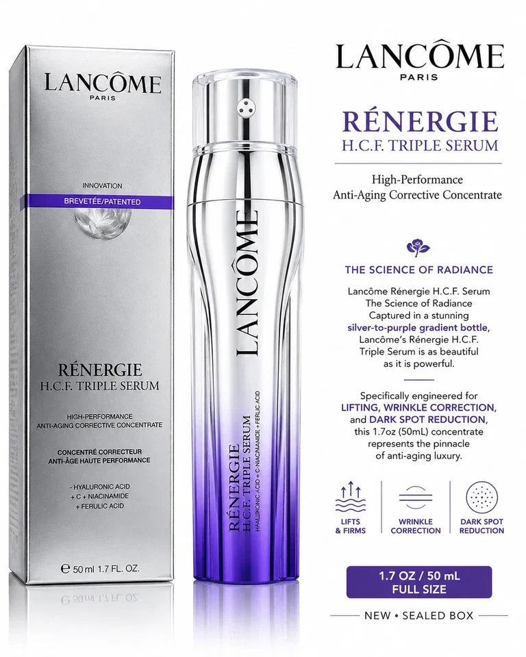 Lancome Renergie H.C.F Triple Serum ANTI-AGING 1.7oz /50mL FULL SZ SEAL BOX